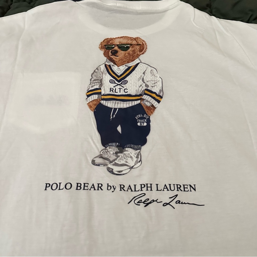 Ralph Lauren Polo Bear T-Shirt | Men’s size XL | New with Tags - White - Picture 5 of 5